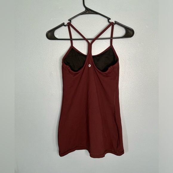 Lululemon Burgundy and red spaghetti strap tank top / 2 - Picture 2 of 4
